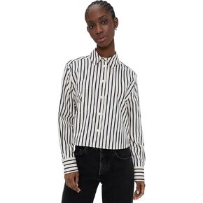 ANINE BING Women's Essie Cropped Shirt in Kuwait