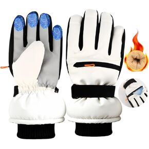 Winter Ski Gloves for Men Women, Waterproof Touchscreen Ski Gloves with Zipper Pocket for Cycling, Skiing, Snowboarding, Hiking in Kuwait