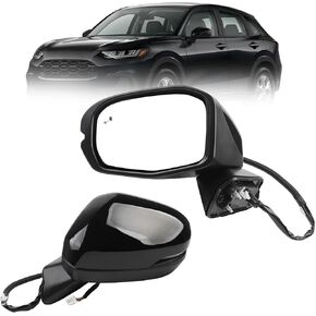 76258-3W0-A41 Left Driver Side Door Mirror Assembly Compatible With 2023-2025 Honda HR-V (EX-L/EX-L NAVI/SPORT) 8 Pins Blind Spot Turn Signal Light Heated in Kuwait