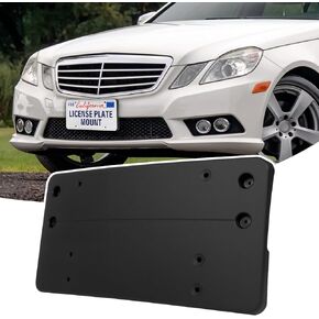 Heavy-Duty ABS Front License Plate Bracket Compatible with 2013 2012 2011 2010 Mercedes-Benz E350 Sedan, Rust-Proof Car Tag Frame with Mounting Screws, Quick Install License Plate Holder in Kuwait