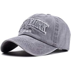 New York Hat Embroidery Baseball Cap Vintage Adjustable Strapback for Men Women Black in Kuwait