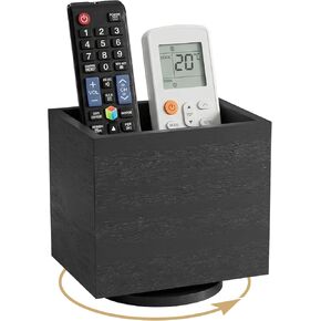 حامل جهاز التحكم عن بعد للطاولة، حامل جهاز التحكم عن بعد للتلفزيون الخشبي، منظم تخزين صندوق التحكم عن بعد، علبة التحكم عن بعد لجانب السرير، الأريكة - أبيض (حجرتان) in Kuwait