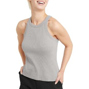 Hanes Women's Originals Racerback Tank Top, Cotton Ribbed Tank, Women's Sleeveless Shirt, Available in Plus in Kuwait