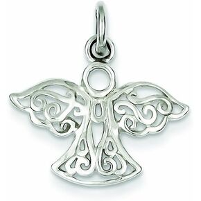 FJC Finejewelers Sterling Silver Filigree Angel Charm in Kuwait
