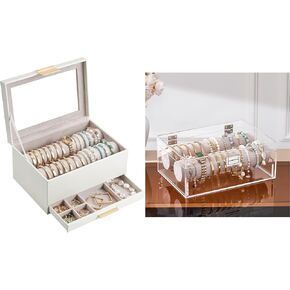 Lolalet Jewelry Organizer Bundle with Clear Bracelet Organizer in Kuwait