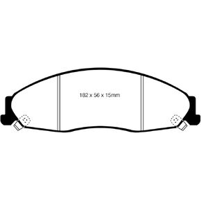 مجموعة وسائد الفرامل الرياضية من سلسلة EBC Redstuff 3000 DP31841C لتناسب PONTIAC in Kuwait