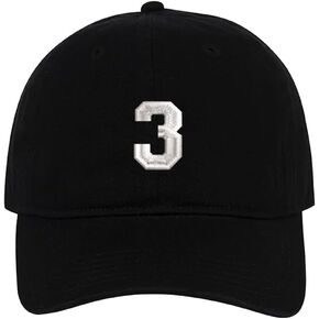 0-99 أرقام التطريز قبعات البيسبول للجنسين القطن قابل للتعديل قبعة مريحة أنيقة النساء الرجال in Kuwait