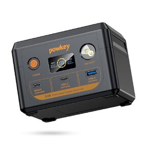 Portable Power Station 350W, Powkey 260Wh/70,000mAh Backup Lithium Battery, 110V Pure Sine Wave Power Bank with 2 AC Outlets, Portable Generator for Outdoors Camping Travel Hunting Emergency in Kuwait