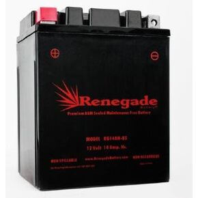 بطارية السيارة المساعدة؛ RG14AH-بس. لعام 2014 بولاريس رينجر 570 / رينجر 570 طاقم / رينجر 570 EFI / رينجر 570 EPS؛ الجزء # BTX14AH-BS، YTX14AH-BS، UB14-A2، YB14-B2 in Kuwait