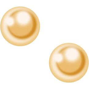 Galway Crystal Balance Round Stud Earrings for Women Elegant Irish Craft Hallmarked Sterling Silver Jewelry - Gold in Kuwait