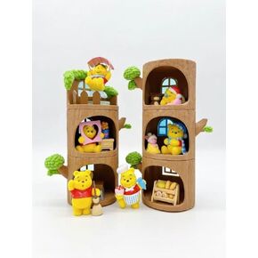 MINISO Winnie The Pooh Blind Box Happy Hour Series Blind Box Cute Desktop Ornaments Gift Collection Random One Piece in Kuwait