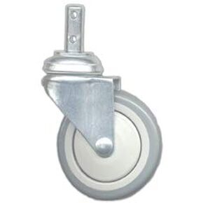 12PK - 4" Laundry CART Caster Wheel, Round Post for R&B Wire C87, RB87G, CSTR87G in Saudi Arabia