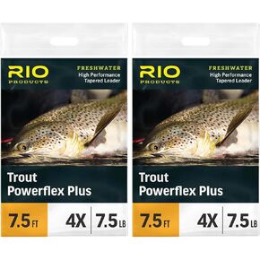 Rio Fly Fishing Power Flex-Plus 9' Fishing Leaders, Clear, Pack of 3 in Kuwait