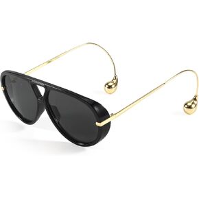 Chicid Aviator Sunglasses for Women, Trendy Oversized Sun Glasses Tangle Free in Kuwait
