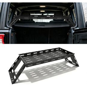 Confote Rear Trunk Cargo Rack Basket Tray Compatible with 2007-2025 Jeep Wrangler JK JL 4-Door Hardtops, Heavy Duty Steel Luggage Rack Shelf for Camping Trip Gear in Kuwait