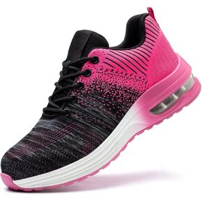 Steel Toe Work Shoes for Women Lightweight Breathable Safety Shoes Anti-Pierce Construction Work Sneakers Nonslip Sports Shoes Gift in Kuwait