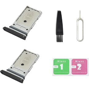 for Galaxy S23 S23+ Dual SIM Card Tray Replacement, Dual SIM Card Slot Holder Compatible with Galaxy S23 S23 Plus (Phantom Black) in Kuwait