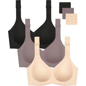 Gailife 3PACK Jelly Wireless Bras for Women No Underwire Support Smooth Bralettes for Women Everyday T Shirt Bra in Saudi Arabia