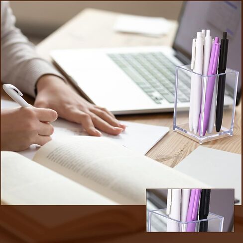 حامل أقلام رصاص من Sabary مكون من 36 قطعة من الأكريليك، حامل فرشاة مكياج شفاف، منظم أدوات مكتبية لأقلام الرصاص من الأكريليك للعودة إلى المدرسة والمكتب والمنزل in Kuwait
