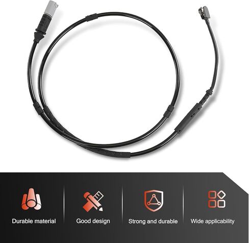 Car Brake Pad Wear Sensor, Vehicle Brake Warning Sensor Wire, Compatible with BMW F30 F31 F32 F33 320i 328i 34352284656, 34356792292, V20720096, 2BWS0385, 2BWS0276 (Black) in Kuwait