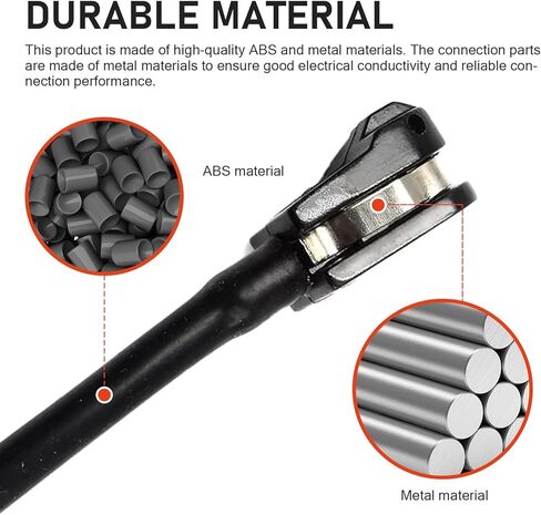 Car Brake Pad Wear Sensor, Vehicle Brake Warning Sensor Wire, Compatible with BMW F30 F31 F32 F33 320i 328i 34352284656, 34356792292, V20720096, 2BWS0385, 2BWS0276 (Black) in Kuwait