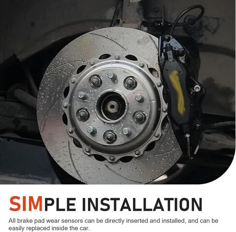 Car Brake Pad Wear Sensor, Vehicle Brake Warning Sensor Wire, Compatible with BMW F30 F31 F32 F33 320i 328i 34352284656, 34356792292, V20720096, 2BWS0385, 2BWS0276 (Black) in Kuwait