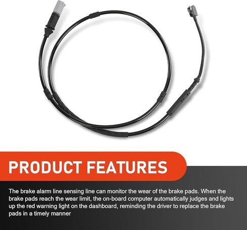 Car Brake Pad Wear Sensor, Vehicle Brake Warning Sensor Wire, Compatible with BMW F30 F31 F32 F33 320i 328i 34352284656, 34356792292, V20720096, 2BWS0385, 2BWS0276 (Black) in Kuwait