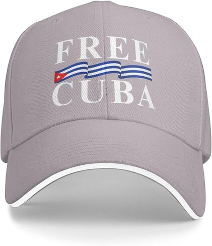 Free Cuba hat Viva Cuba Libre Patria Y Vida Cuban Flag Baseball Cap Pink in Kuwait