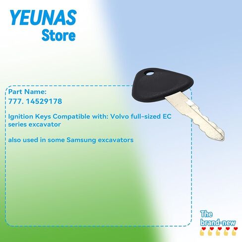 777 Ignition Keys Replacement for Samsung Volvo Excavator & Heavy Equipment Key # 777 (3 Pack) in Saudi Arabia