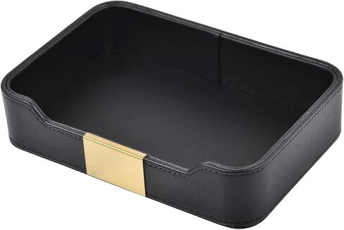 PU Leather Valet Tray Catchall Organizer for Men - Nightstand Dresser Desk Tray for Keys Wallet Watch Jewelry, Bedside Entryway Table Storage Box, EDC Accessories Holder Catch All Dish, Green in Saudi Arabia