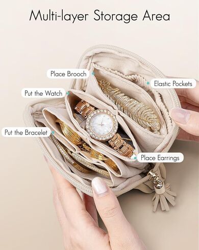 Vlando Small jewelry pouch and makeup pouch in Saudi Arabia