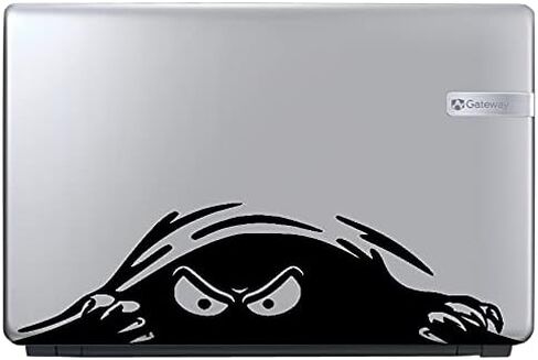 Eyes Monster Peeper Scary Vinyl Decal Sticker Design: Top #1 Car Window Bumper Wall Laptop Claw (w:9" x h:2.5", Black) in Saudi Arabia