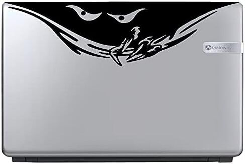 Eyes Monster Peeper Scary Vinyl Decal Sticker Design: Top #1 Car Window Bumper Wall Laptop Claw (w:9" x h:2.5", Black) in Saudi Arabia