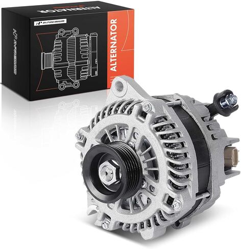 A-Premium Alternator Compatible with Ford Explorer 2011-2012, Taurus 2010-2012, Flex 2010 & Lincoln MKS 2010-2012, MKT 2010-2012, 3.5L, 12V 200A 6-Groove Pulley Clockwise in Saudi Arabia