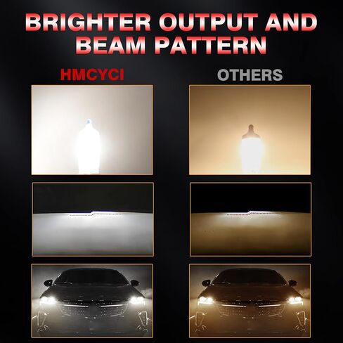 Fit For Lincoln MKX 2007-2010 High Performance Halogen Headlight Bulbs: 9005 High Beam & H11 Low Beam & H11 Fog light Combo, 5000K Super Bright White Light, Plug and Play, Pack of 6 in Kuwait