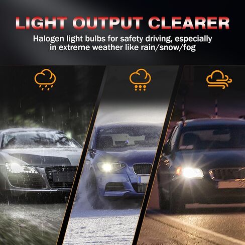 Fit For Lincoln MKX 2007-2010 High Performance Halogen Headlight Bulbs: 9005 High Beam & H11 Low Beam & H11 Fog light Combo, 5000K Super Bright White Light, Plug and Play, Pack of 6 in Kuwait