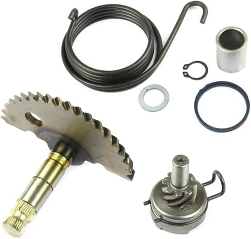 Scooter ATV Moped Kick Start Complete Gear Kick Start Kit for GY6 50CC 80CC Replacement Part Kickstarter Gear Assembly(A) in Saudi Arabia