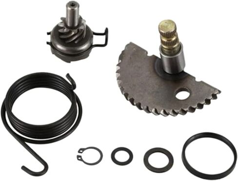 Scooter ATV Moped Kick Start Complete Gear Kick Start Kit for GY6 50CC 80CC Replacement Part Kickstarter Gear Assembly(A) in Saudi Arabia