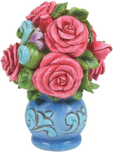 تمثال صغير من الزهور من Enesco Jim Shore Heartwood Creek - تماثيل صغيرة مصنوعة يدويًا من الراتنج الحجري لديكور المنزل، 3.75 بوصة in Saudi Arabia