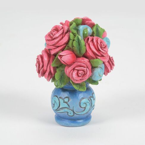 تمثال صغير من الزهور من Enesco Jim Shore Heartwood Creek - تماثيل صغيرة مصنوعة يدويًا من الراتنج الحجري لديكور المنزل، 3.75 بوصة in Saudi Arabia