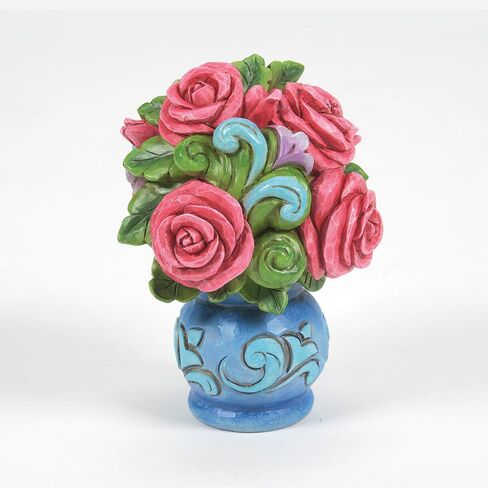 تمثال صغير من الزهور من Enesco Jim Shore Heartwood Creek - تماثيل صغيرة مصنوعة يدويًا من الراتنج الحجري لديكور المنزل، 3.75 بوصة in Saudi Arabia