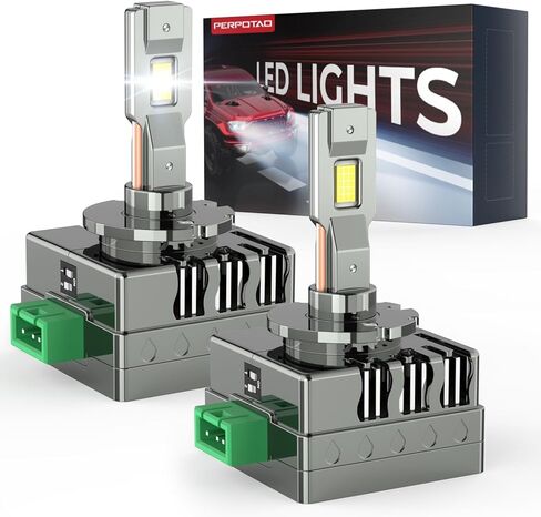 لمبات D3S D3R 46000LM 800% أكثر سطوعًا 6000K أبيض بارد التوصيل والتشغيل HID استبدال 2-Pack in Kuwait