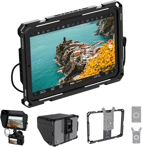 Accsoon PowerCage II with ACCO4 NP-F Battery Plate Adapter for iPad Pro-10inch Protection Cage, Adjustable Protection Case Compatible with iPad, iPad Air and iPad Pro-Easy to Use. in Kuwait