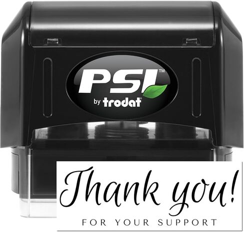 Slim PSI Script Grateful Elegance Pre-Inked Thank You Stamp - Large Thank You Stamp for Teachers, Student Work, Paid Thank You Stamp, Size 1/2 x 1-1/2, Show Appreciation with Style! in Saudi Arabia