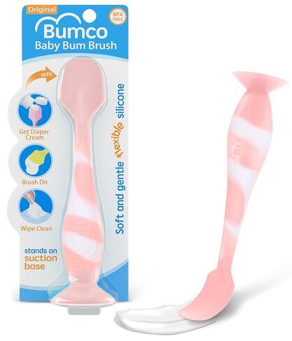 Bumco Diaper Cream Spatula - BPA-Free Diaper Bag Essentials, Soft Butt Spatula Baby, Mom-Invented Butt Paste Spatula, Bumco Diaper Cream Spatula, Flexible Diaper Cream Applicator, Bumco Baby Bum Brush in Saudi Arabia