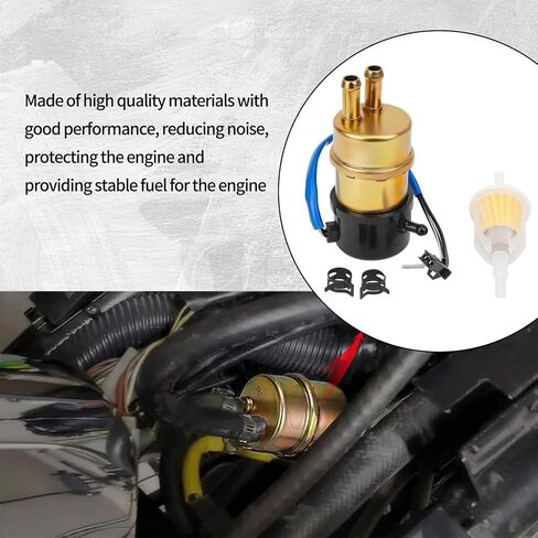 16710-MBA-612 12V Motorcycle Electric Fuel Pump Compatible with Honda CBR900RR 1992-1995 CR250R 1986 1988-1996 Shadow ACE 750 VT750C 1998-2003 Shadow Aero 1100 VT1100C3 1999-2002 16710-MBA-611 in Saudi Arabia
