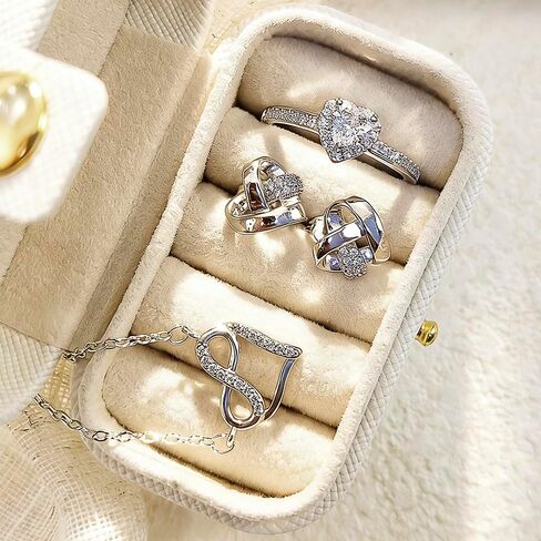 Eternity Love Jewelry Set Luxury Cubic Zirconia Accessories for Women in Saudi Arabia