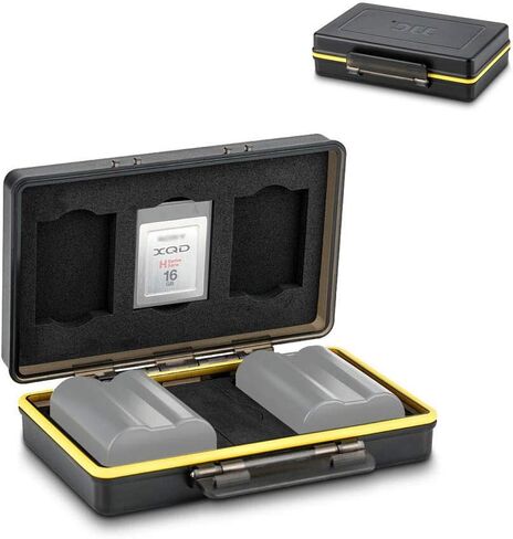 JJC Camera Battery Case Organizer Holder Fits for Canon LP-E6 LP-E8 LP-E12 LP-E17 NB-13L Nikon EN-EL15 EN-EL14 Fujifilm NP-W126 NP-W126S NP-95 Sony NP-FZ100 NP-FW50 NP-BX1 Olympus BLS-5 BLN-1 in Saudi Arabia