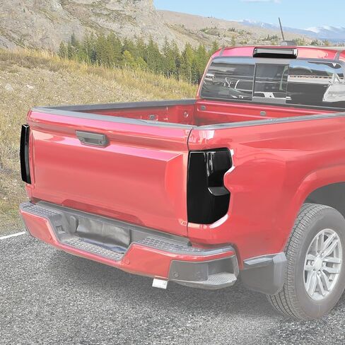 RT-TCZ Tail Light Lamp Cover Third 3rd Brake Light Cover Kit Exterior Accessories for Chevy Colorado 2023 2024 2025,Smoked Black in Saudi Arabia