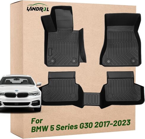 Car Floor Mats Replacement for BMW 5 Series G30 2017-2023 (520i 530e 530i 535i 540i 540d 550i) Heavy Duty Liners Genuine Odorless Carpet Accessories Black in Kuwait